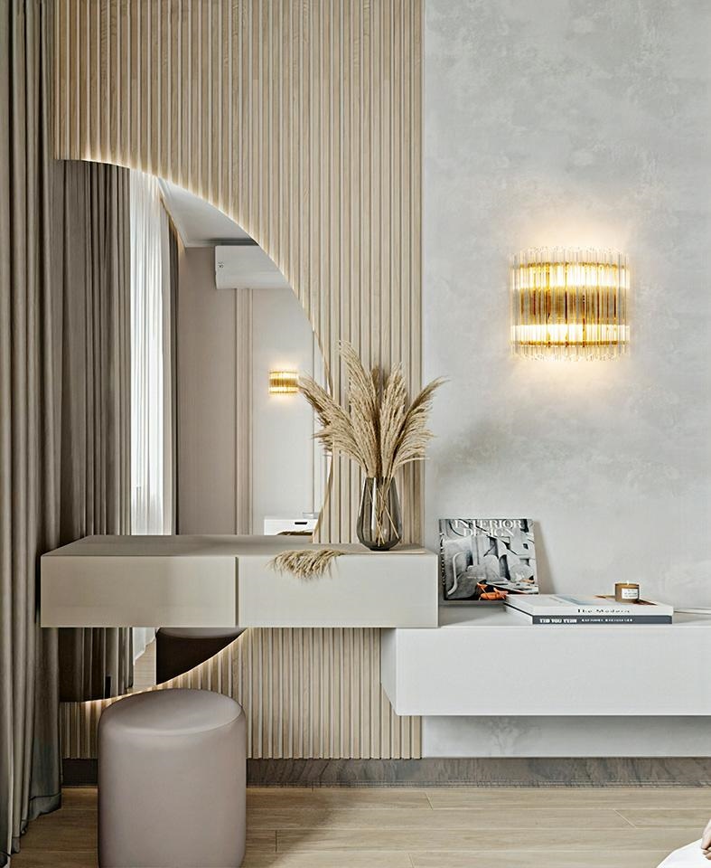 kinkiet glamour palace złoty